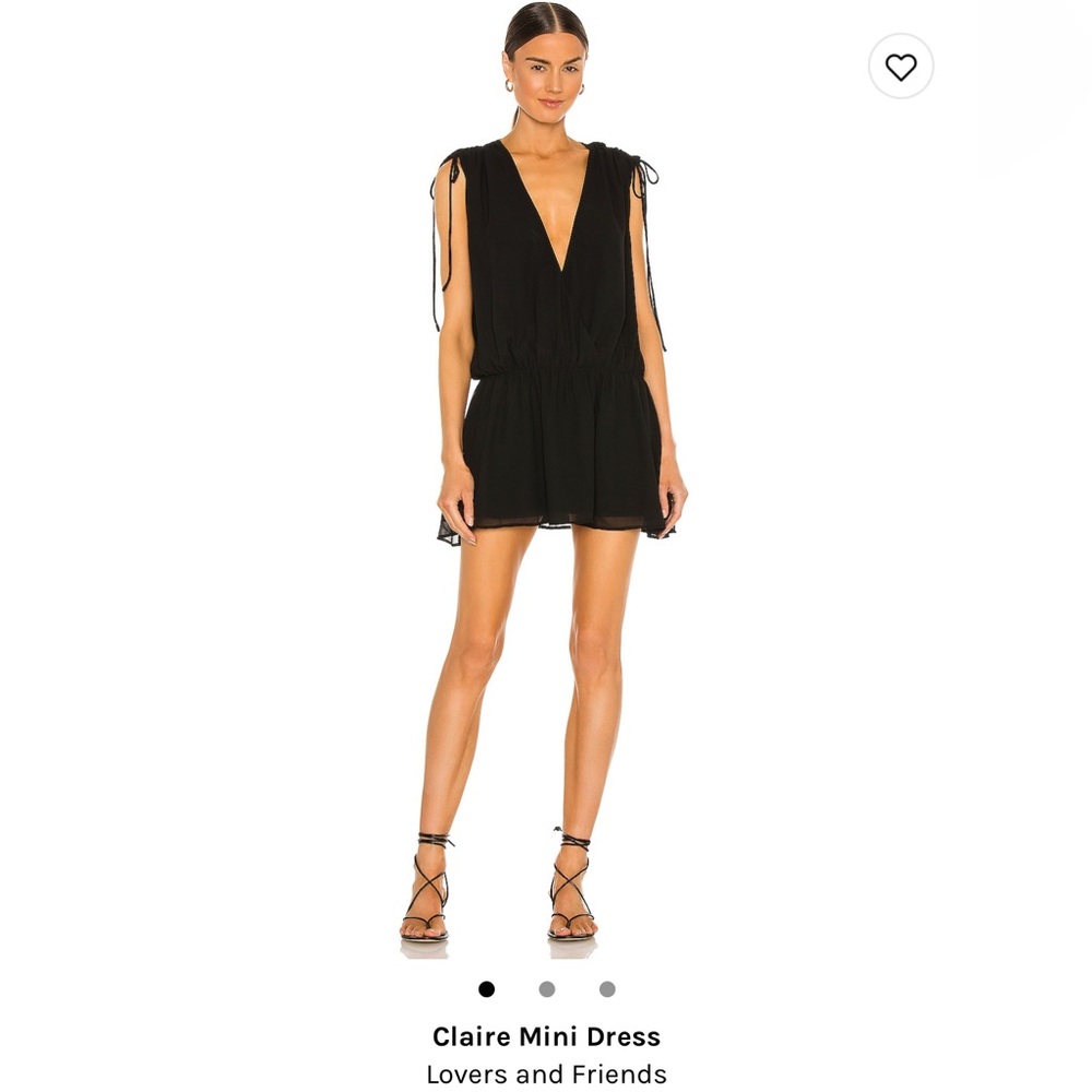 NWOT Lovers and Friends Claire Mini Dress Black - Small